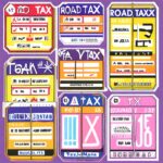 Road tax stickers in Malaysia